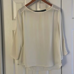 Ivory 3/4 Sleeve The Limited Blouse